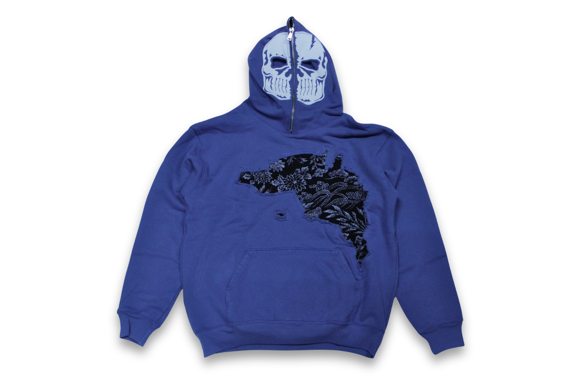 Warren Lotas Indigo Skull Zip Hoodie 新品 Warren Lotas Indigo Skull Zip Hoodie 新品