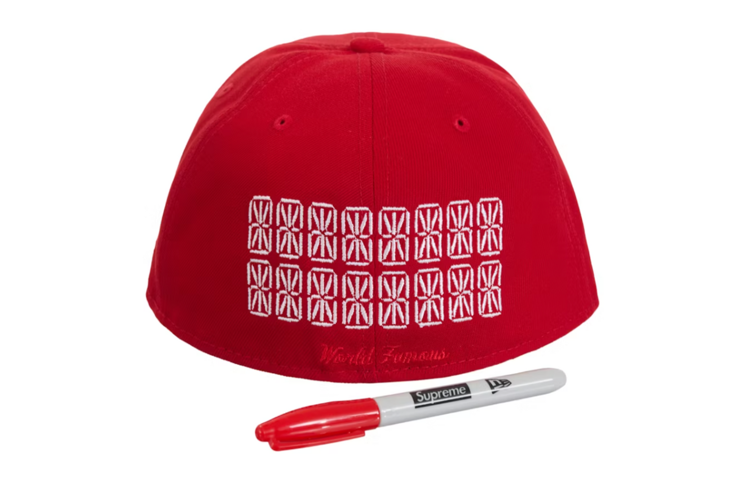 SUPREME SHARPIE BOX LOGO NEW ERA FITTED CAP