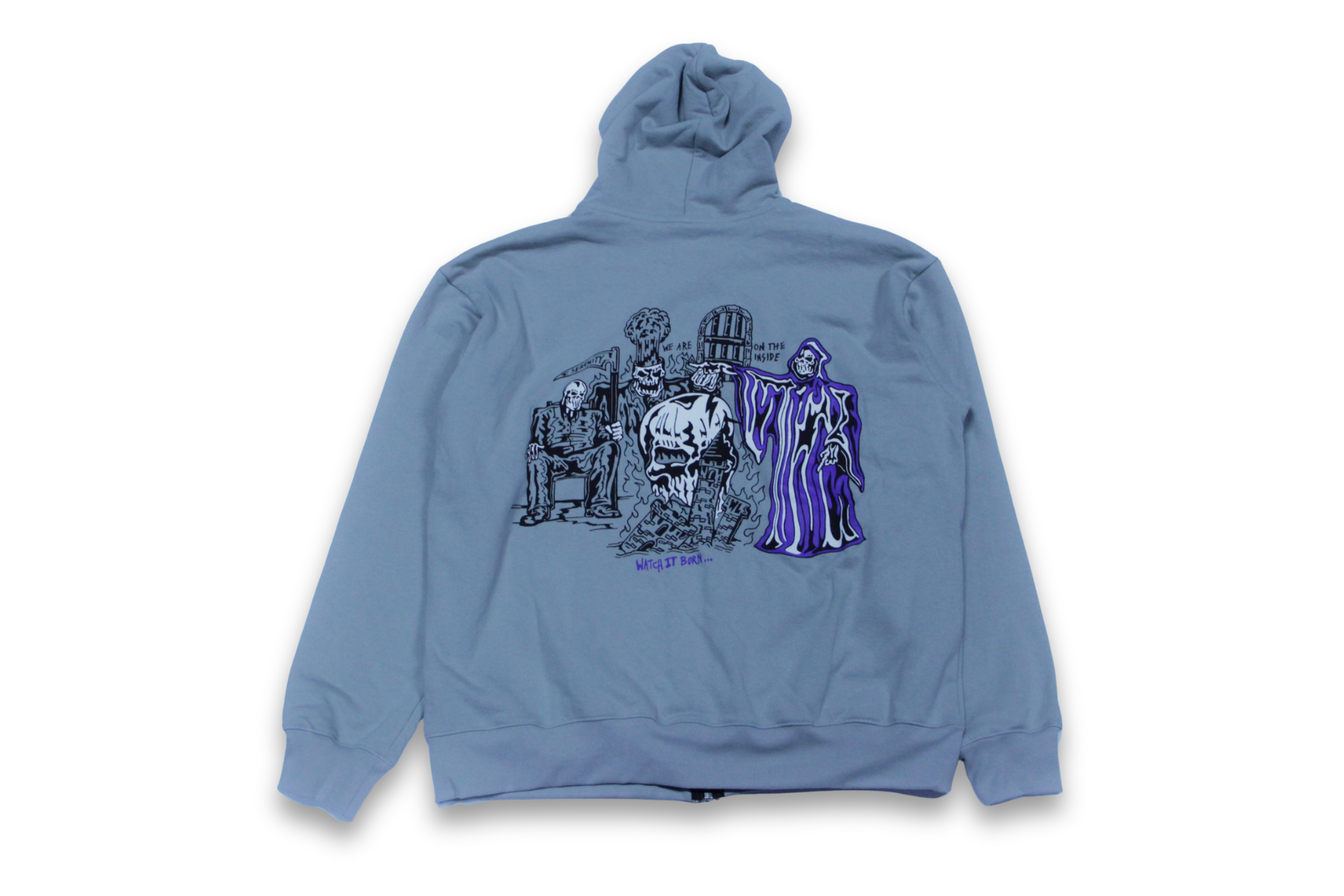 WARREN LOTAS WATCH IT BURN ZIP UP HOODIE