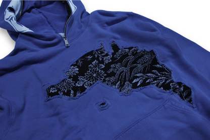 Warren Lotas Indigo Skull Zip Hoodie 新品 Warren Lotas Indigo Skull Zip Hoodie 新品