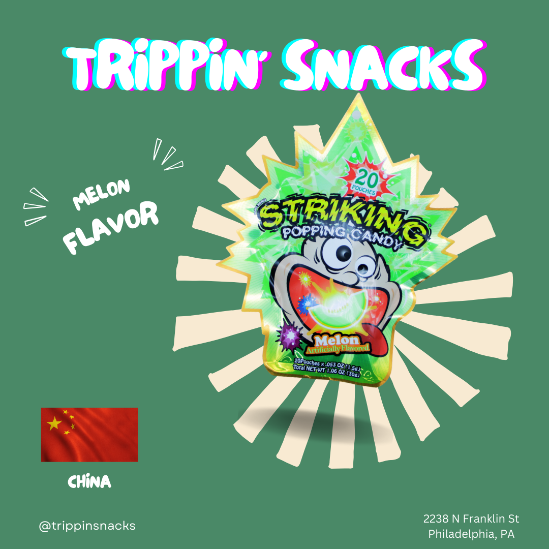 Striking Popping Candy Melon Flavor